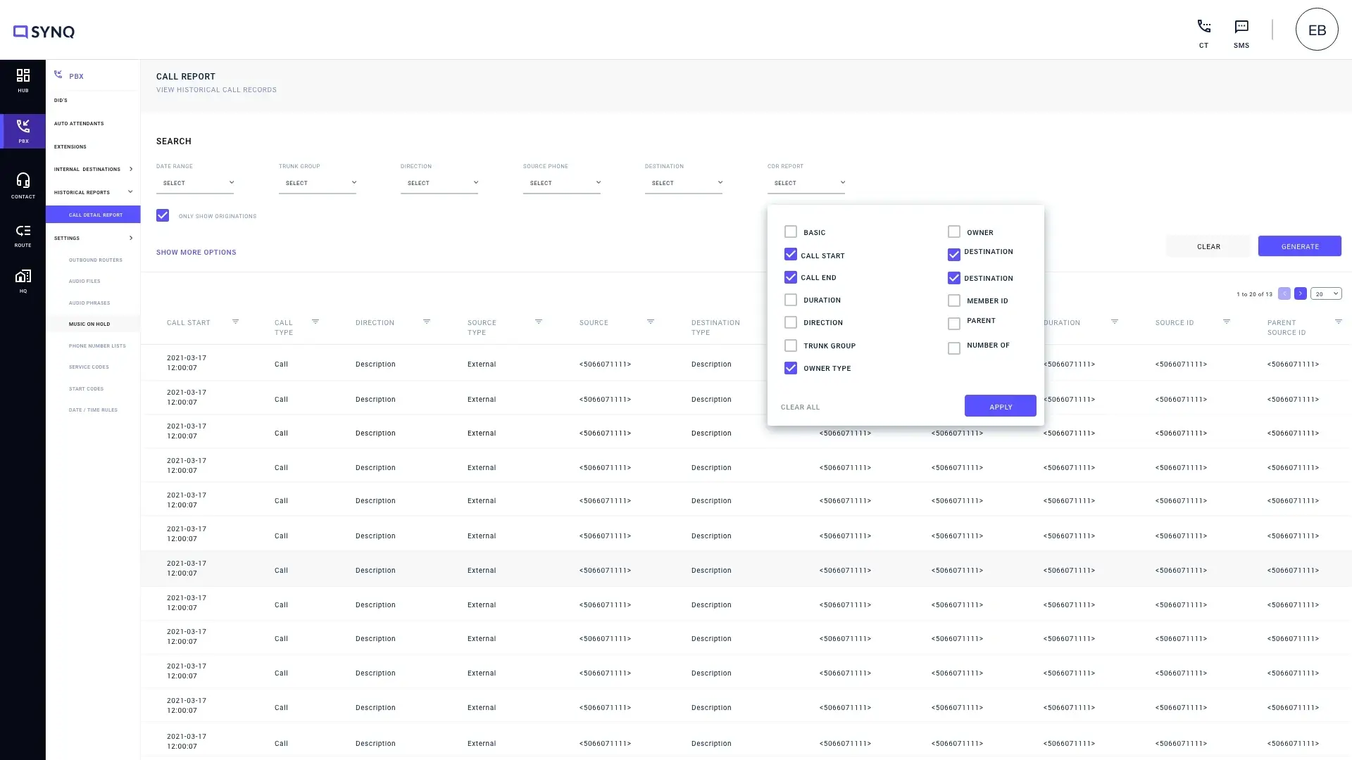 SYNQ centralizes data management with secure access, real-time monitoring, role controls, and visual tools to help you make smarter, faster decisions. Centralized SYNQ dashboard showing data pipelines, user roles, real-time monitoring, and visual dialplan tools for secure, cost-effective data management