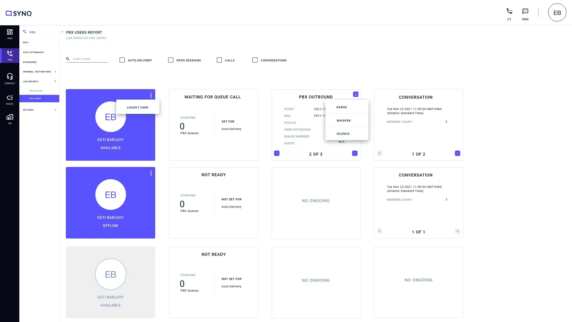 SYNQ connects businesses to customers through smart infrastructure, agent tools, live monitoring, and built-in security for peak performance and savings. Illustration of the SYNQ platform interface showcasing agent management, system monitoring, and security tools that enhance customer connection and performance