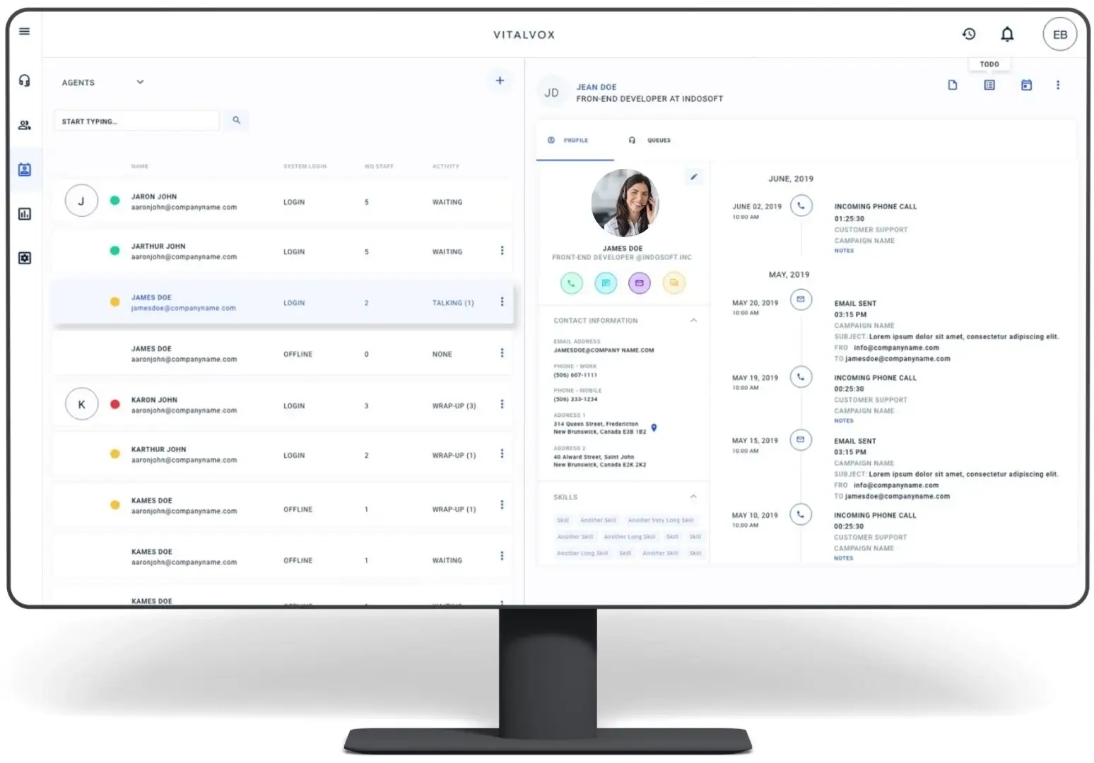 A CRM-SaaS campaign dashboard displaying customer activity, lead scoring, media planning, and performance reports to improve marketing productivity and ROI. Dashboard displaying Indosoft’s omnichannel CRM tools with campaign analytics, lead tracking, and performance metrics to optimize business growth.