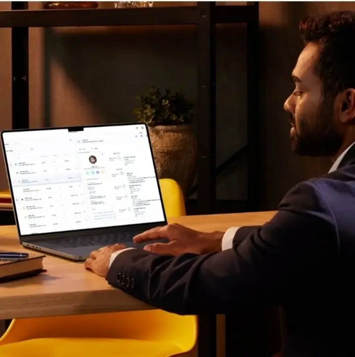 Entrepreneur managing digital marketing campaigns through Indosoft’s system to boost engagement and grow the business effectively. Business professional using Indosoft’s campaign management dashboard on a laptop to enhance marketing efficiency and drive smarter growth.