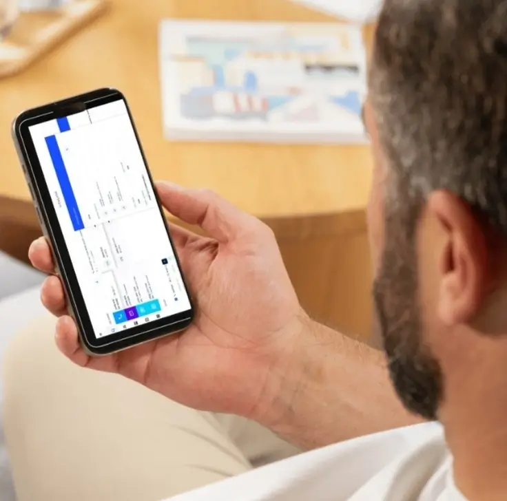 Client engaging with Indosoft’s mobile interface to discover omnichannel tools that streamline communication and drive customer satisfaction. Business user accessing Indosoft’s omnichannel solution on a smartphone to connect with experts and enhance customer communication.