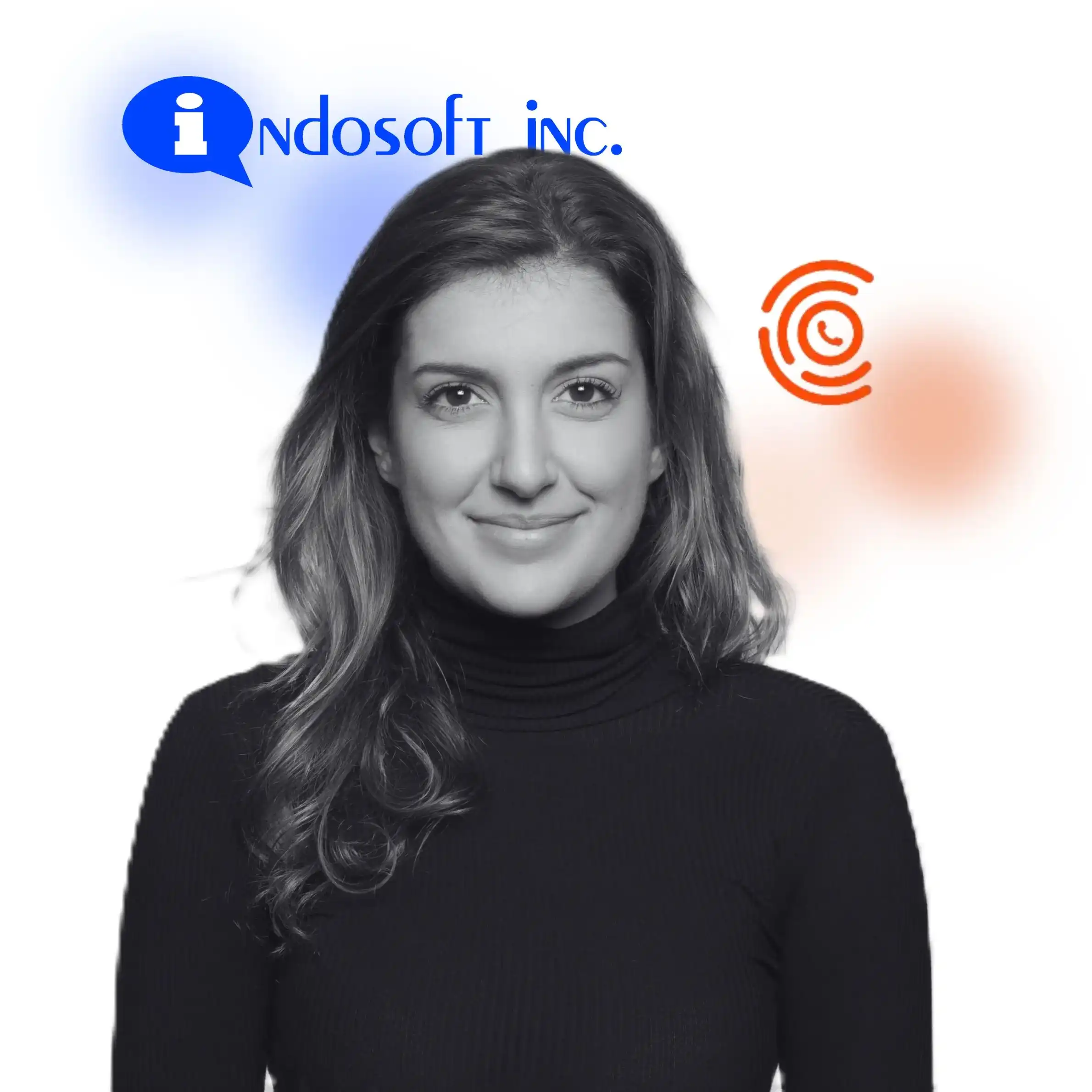 A professional showcases Indosoft and CallPage logos, symbolizing how both platforms differ in automation, engagement, and communication capabilities. Client comparing Indosoft and CallPage side by side, highlighting customer engagement tools.