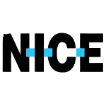 NICE logo with black text and three blue squares representing a customer experience and analytics provider NICE logo with black text and three blue squares representing a customer experience and analytics provider