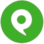 Phone.com logo featuring a green circular speech bubble design representing a virtual phone system provider Phone.com logo featuring a green circular speech bubble design representing a virtual phone system provider