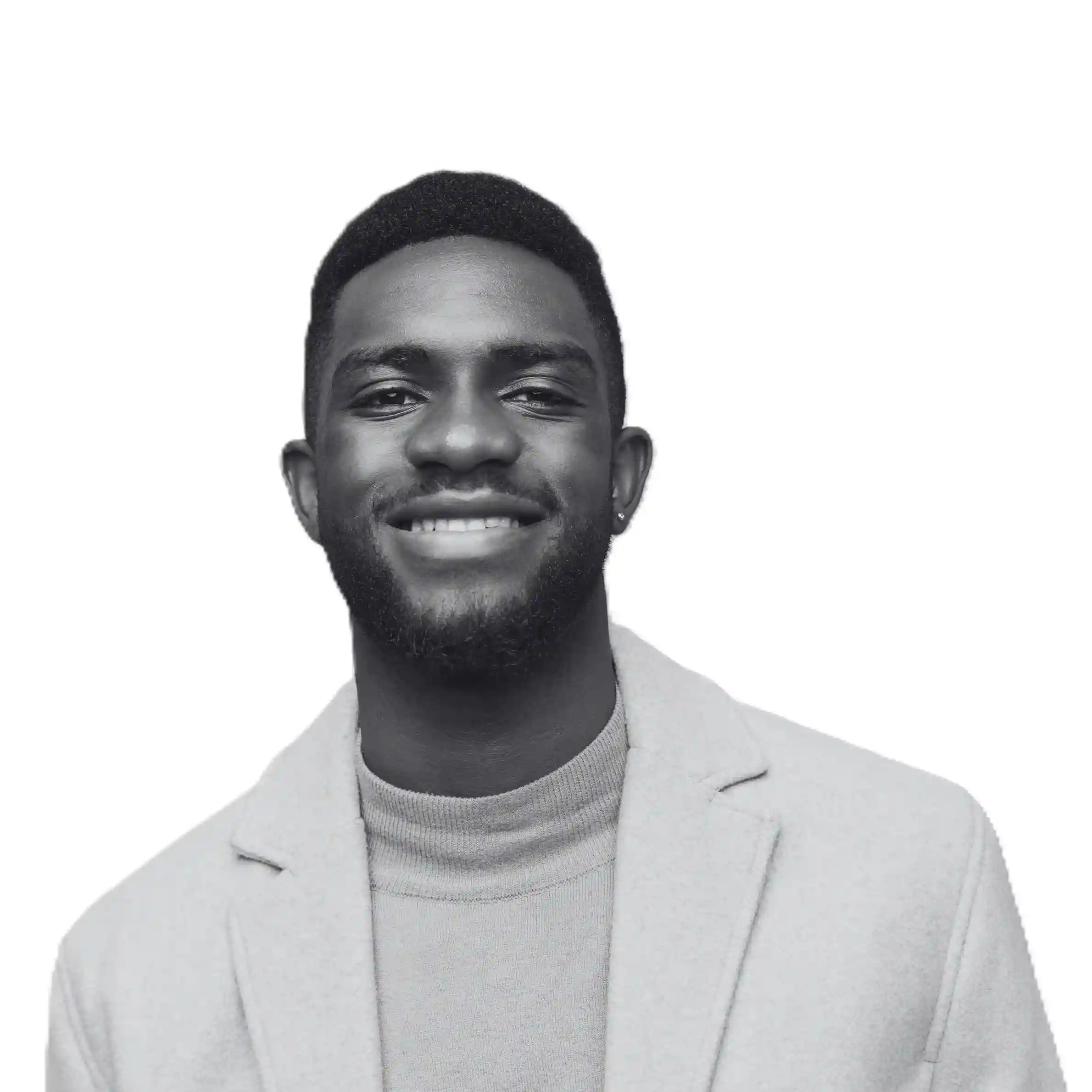 Professional portrait of a smiling man featured in a comparison card promoting Indosoft over Voiply for AI-driven communications. Smiling professional used in a Voiply vs. Indosoft comparison highlighting AI automation and scalable communication solutions.