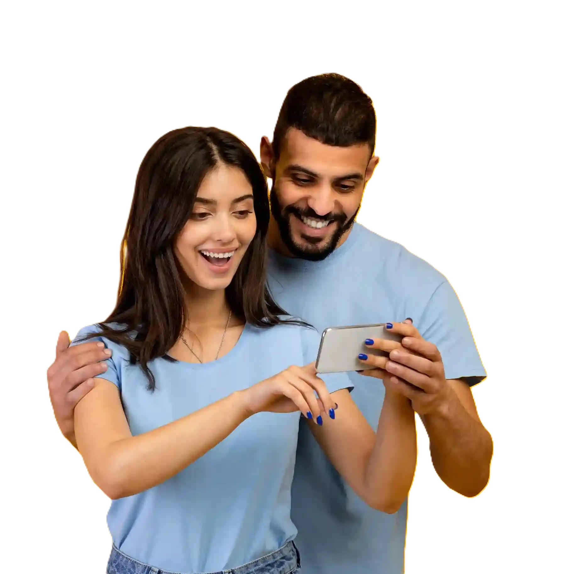 Two colleagues focus on a shared phone update with immediate attention, illustrating how Indosoft delivers instant call notifications that keep teams aware and responsive in busy moments. A couple reviews a phone notification together with clear interest, reflecting how Indosoft’s real-time call notifications keep teams instantly informed and ready to act without hesitation.