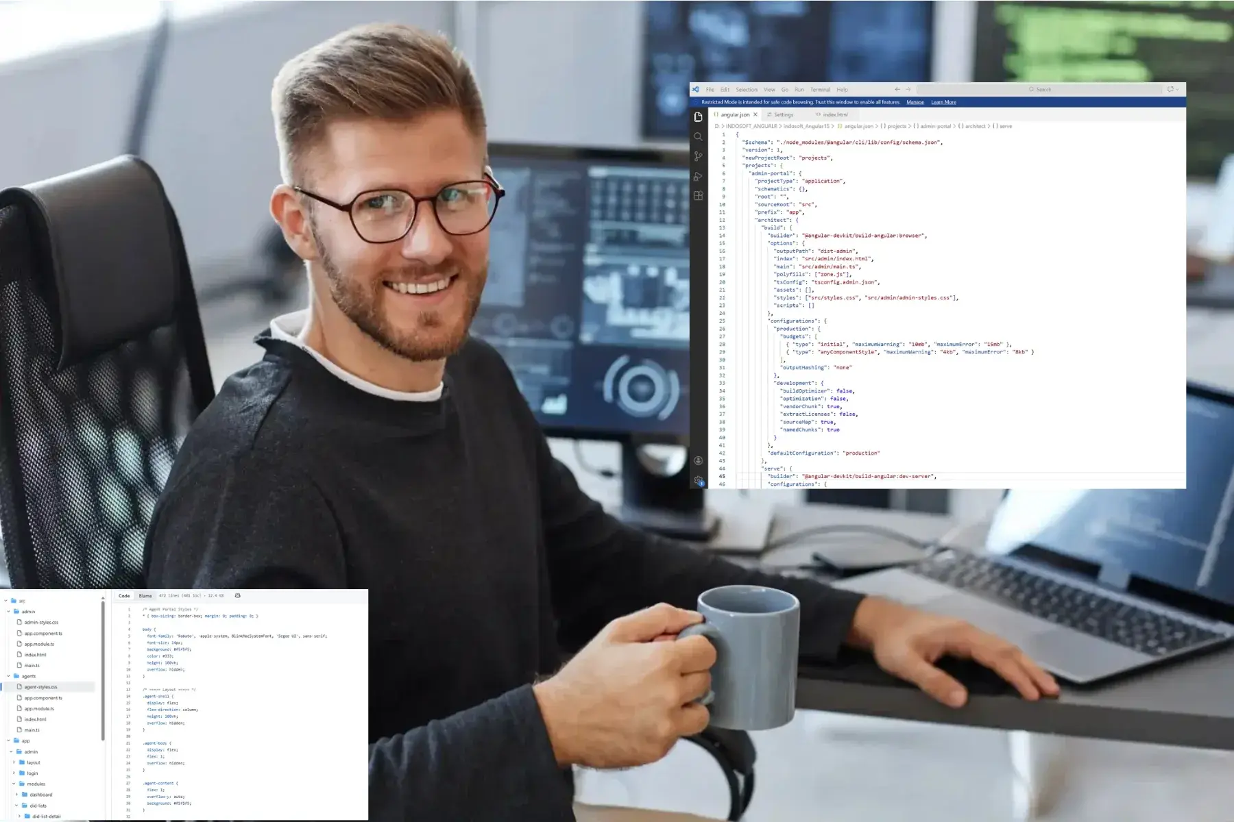 Developer working together at Indosoft Developer Center, leveraging APIs to accelerate integration and unlock new innovation opportunities. Software engineers collaborating at Indosoft Developer Center, building seamless contact center integrations using robust APIs and resources.